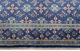 Central medallion detail of 2000s Kashmar rug from Iran / Persia