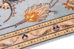 Central medallion detail of 1980s Kashmar rug from Iran / Persia