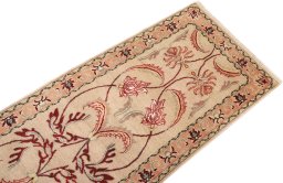 Surface texture of 2000s Kashmar rug with natural Wool and intricate pattern
