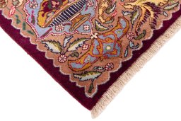 Central medallion detail of 2005s Kashmar rug from Iran / Persia