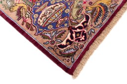 Central medallion detail of 1960s Kashmar rug from Iran / Persia