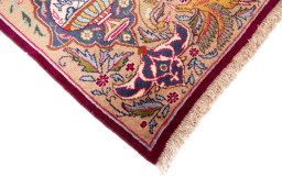 Central medallion detail of 1960s Kashmar rug from Iran / Persia