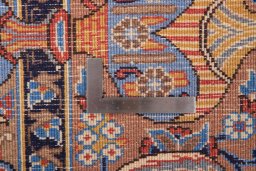 Central medallion detail of 1990s Kashmar rug from Iran / Persia