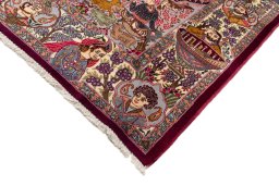 Central medallion detail of 2018s Kashmar rug from Iran / Persia