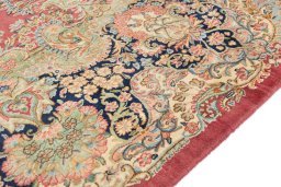 Central medallion detail of 1950s Kerman rug from Iran / Persia