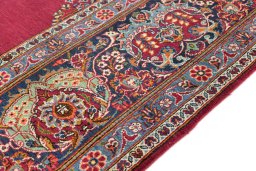 Central medallion detail of 1950s Kerman rug from Iran / Persia