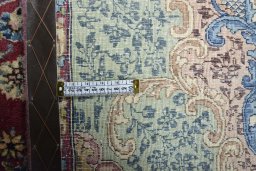 Central medallion detail of 1930s Kerman rug from Iran / Persia