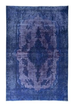 Full view of 1970s Kerman rug from Iran / Persia, 295 × 195 cm in Red tones