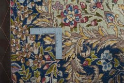 Central medallion detail of 1970s Kerman rug from Iran / Persia
