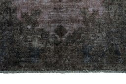 Full view of 1950s Kerman rug from Iran / Persia, 247 × 150 cm in Red tones