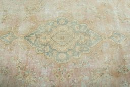 Central medallion detail of 1970s Kerman rug from Iran / Persia