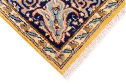 Central medallion detail of 2000s Kerman rug from Iran / Persia