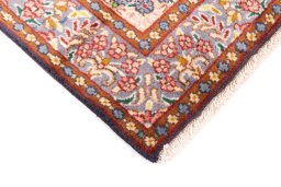 Central medallion detail of 1980s Kerman rug from Iran / Persia