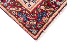 Central medallion detail of 1970s Kerman rug from Iran / Persia
