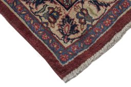 Central medallion detail of 1970s Mashad rug from Iran / Persia