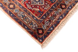 Central medallion detail of 1970s Moud rug from Iran / Persia