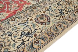 Central medallion detail of New Nain rug from Iran / Persia