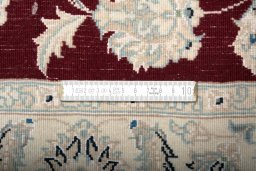 Central medallion detail of New Nain rug from Iran / Persia