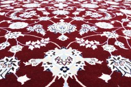 Central medallion detail of New Nain rug from Iran / Persia