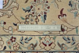 Full view of New Nain rug from Iran / Persia, 236 × 153 cm in Red tones