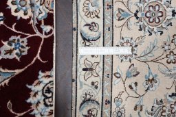 Central medallion detail of New Nain rug from Iran / Persia