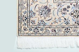 Central medallion detail of New Nain rug from Iran / Persia