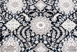 Full view of New Nain rug from Iran / Persia, 300 × 213 cm in Blue tones