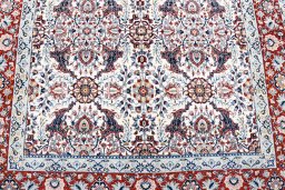 Central medallion detail of 1930s Nain rug from Iran / Persia