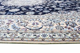 Surface texture of New Nain rug with natural Cork and intricate pattern
