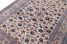 Central medallion detail of 1930s Nain rug from Iran / Persia