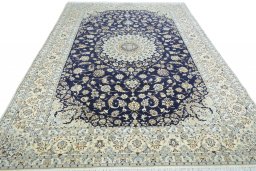 Surface texture of New Nain rug with natural Cork and intricate pattern