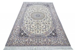 Surface texture of New Nain rug with natural Cork and intricate pattern