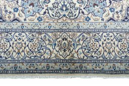 Full view of New Nain rug from Iran / Persia, 325 × 200 cm in Beige tones