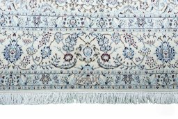 Full view of New Nain rug from Iran / Persia, 300 × 204 cm in Beige tones