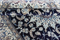 Surface texture of New Nain rug with natural Cork and intricate pattern