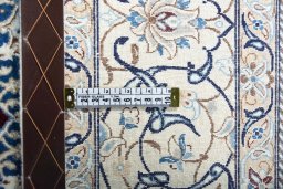 Central medallion detail of New Nain rug from Iran / Persia