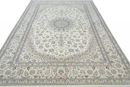 Surface texture of New Nain rug with natural Cork and intricate pattern