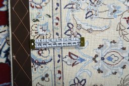 Central medallion detail of New Nain rug from Iran / Persia