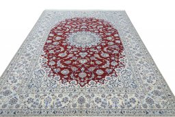 Surface texture of New Nain rug with natural Cork and intricate pattern