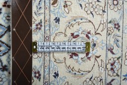 Central medallion detail of New Nain rug from Iran / Persia