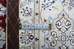 Surface texture of New Nain rug with natural Cork and intricate pattern