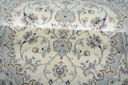 Surface texture of New Nain rug with natural Cork and intricate pattern