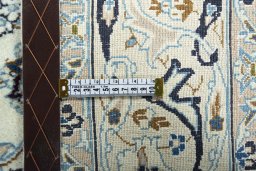 Central medallion detail of 2000s Nain rug from Iran / Persia