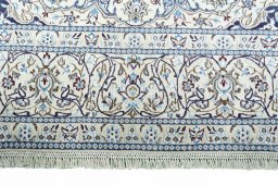 Full view of 2000s Nain rug from Iran / Persia, 352 × 250 cm in Beige tones