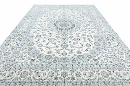 Surface texture of New Nain rug with natural Cork and intricate pattern