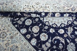 Surface texture of New Nain rug with natural Cork and intricate pattern