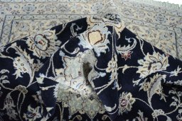 Surface texture of New Nain rug with natural Cork and intricate pattern