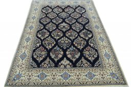 Surface texture of New Nain rug with natural Cork and intricate pattern