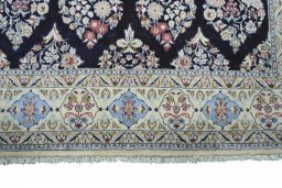 Central medallion detail of New Nain rug from Iran / Persia