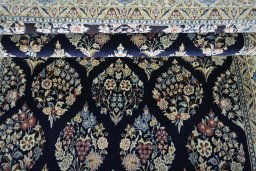 Full view of New Nain rug from Iran / Persia, 200 × 134 cm in Blue tones